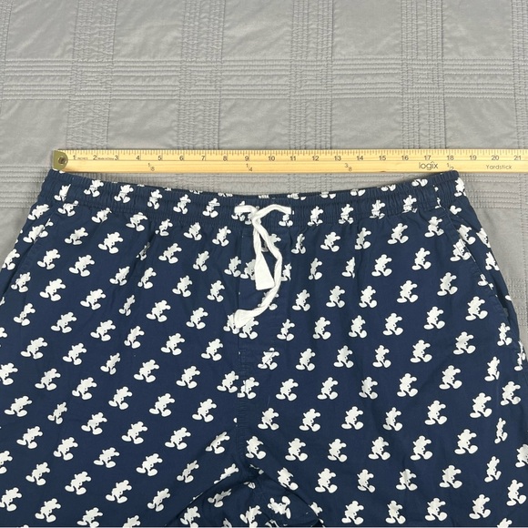 Disney Parks Mens Mickey Mouse Navy Drawstring Pajama Pants Lounge Pants Size XL - Picture 7 of 12